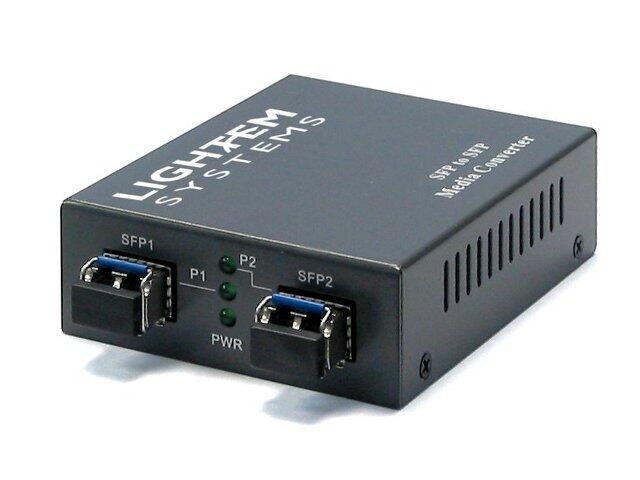 MC-LX-2-2SFP Lightem Systems LX-2-2SFP SFP-SFP 2.5G Multirate converter 